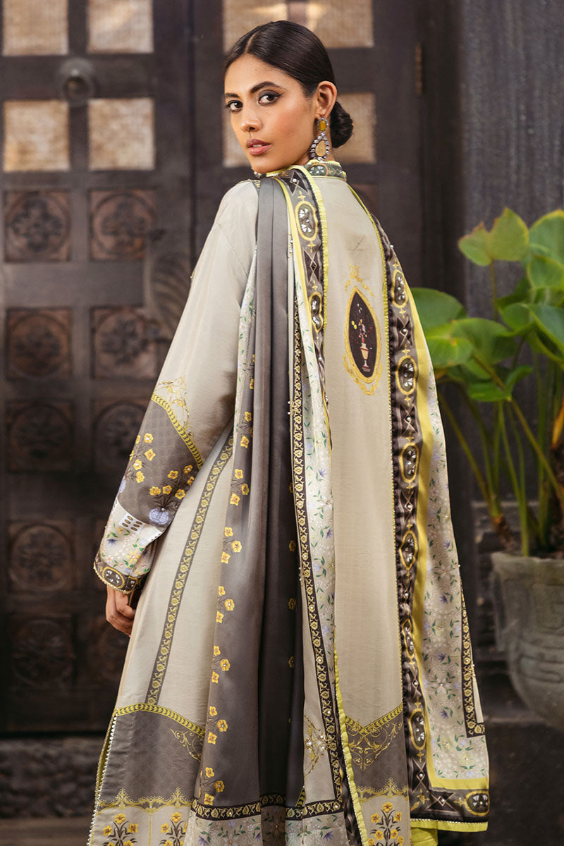 Mushq | Nirvana Silk Edit |  Chestnut - Designer Dress with Intricate embroidery and embellishments. Shop elegent wedding dress at Maria Faisal.