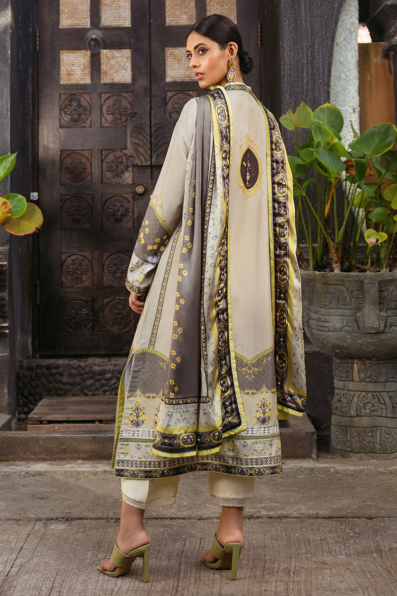 Mushq | Nirvana Silk Edit |  Chestnut - Designer Dress with Intricate embroidery and embellishments. Shop elegent wedding dress at Maria Faisal.