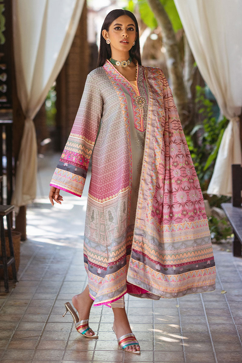 Mushq | Nirvana Silk Edit |  Taffy - Designer Dress with Intricate embroidery and embellishments. Shop elegent wedding dress at Maria Faisal.