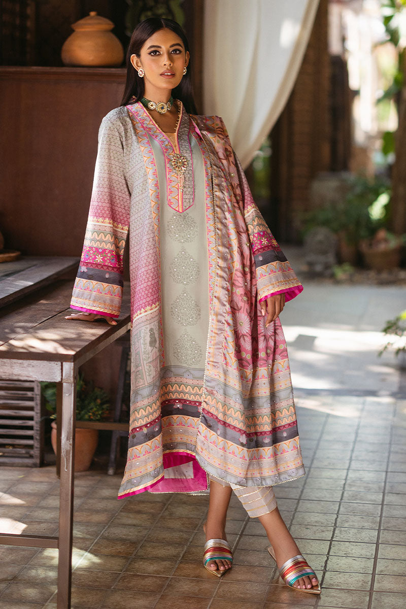 Mushq | Nirvana Silk Edit |  Taffy - Designer Dress with Intricate embroidery and embellishments. Shop elegent wedding dress at Maria Faisal.