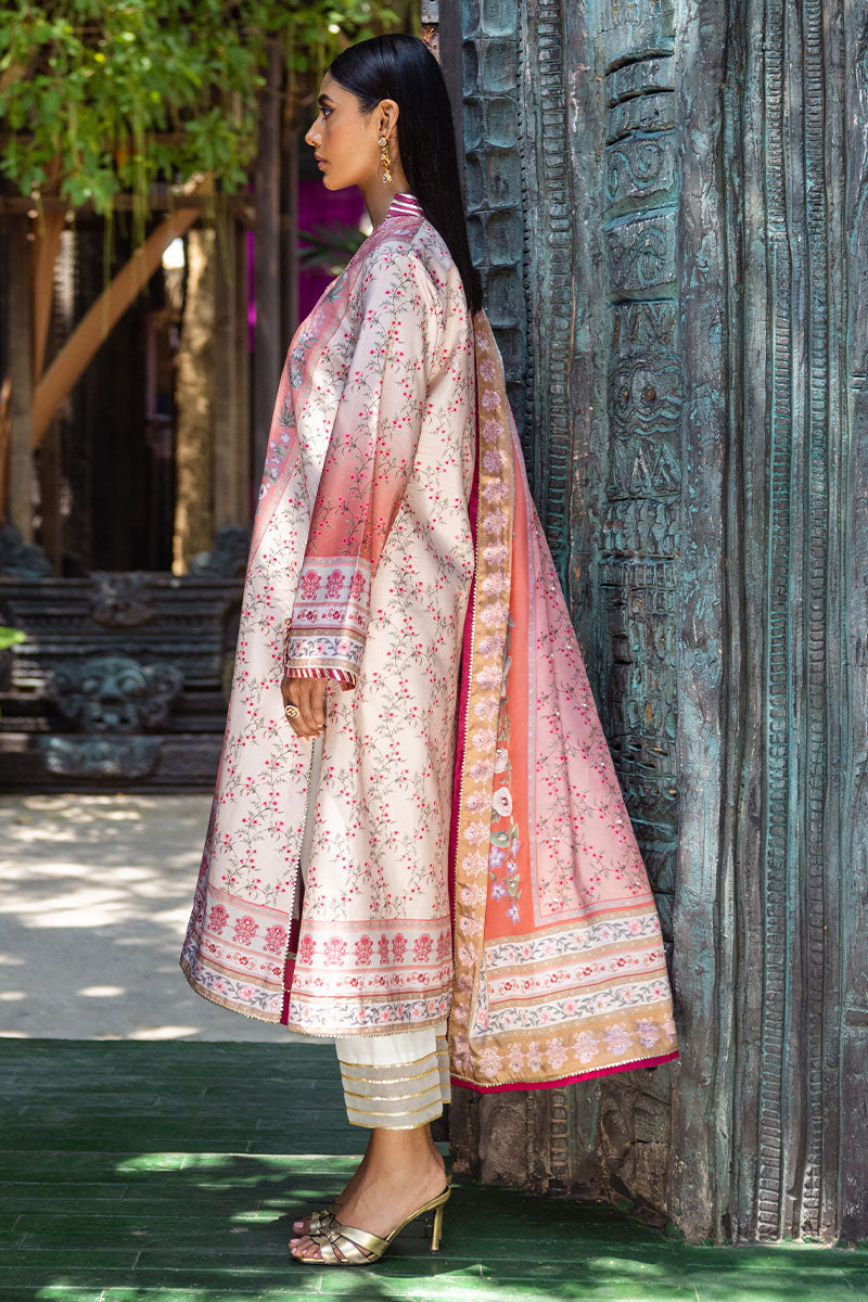 Mushq | Nirvana Silk Edit |  Roseate - Designer Dress with Intricate embroidery and embellishments. Shop elegent wedding dress at Maria Faisal.