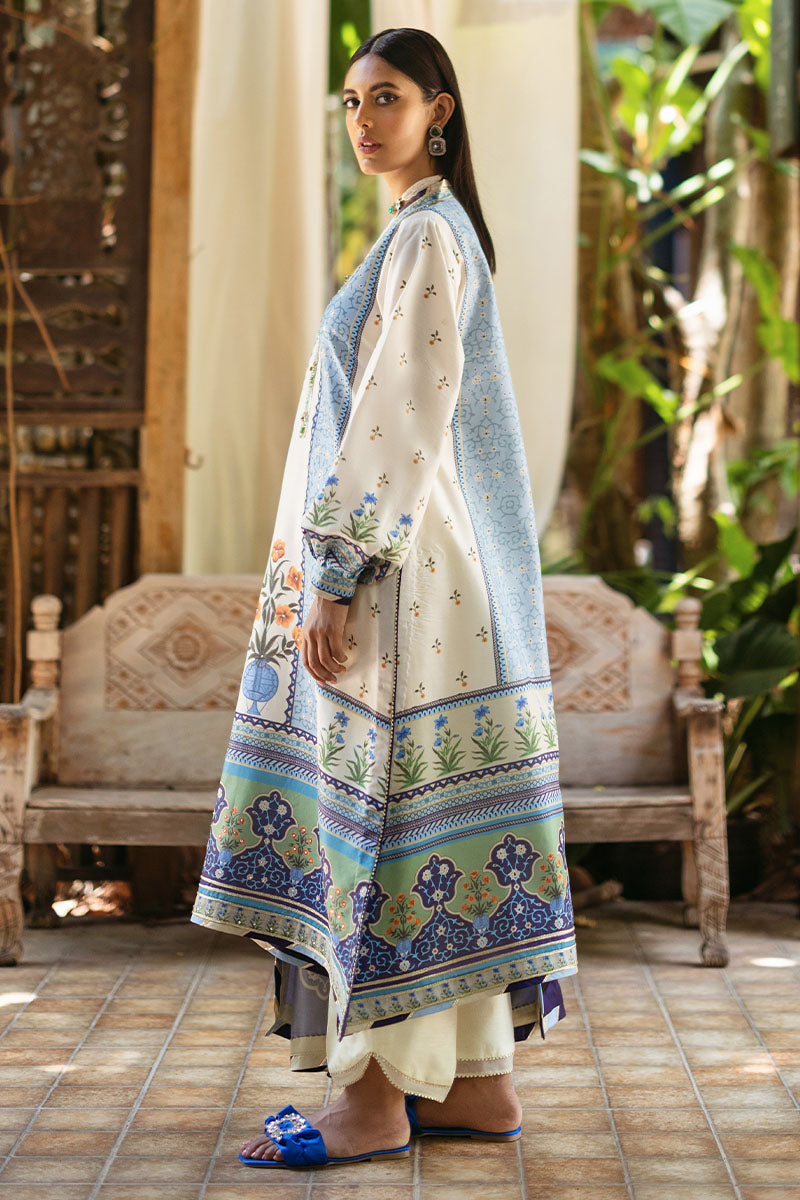 Mushq | Nirvana Silk Edit |  Azure - Designer Dress with Intricate embroidery and embellishments. Shop elegent wedding dress at Maria Faisal.