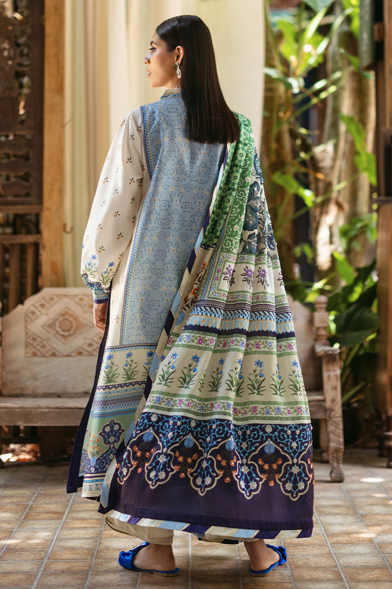 Mushq | Nirvana Silk Edit |  Azure - Designer Dress with Intricate embroidery and embellishments. Shop elegent wedding dress at Maria Faisal.