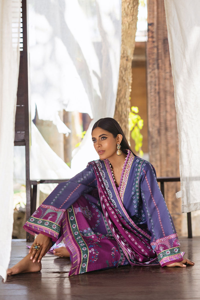 Mushq | Nirvana Silk Edit |  Indigo - Designer Dress with Intricate embroidery and embellishments. Shop elegent wedding dress at Maria Faisal.