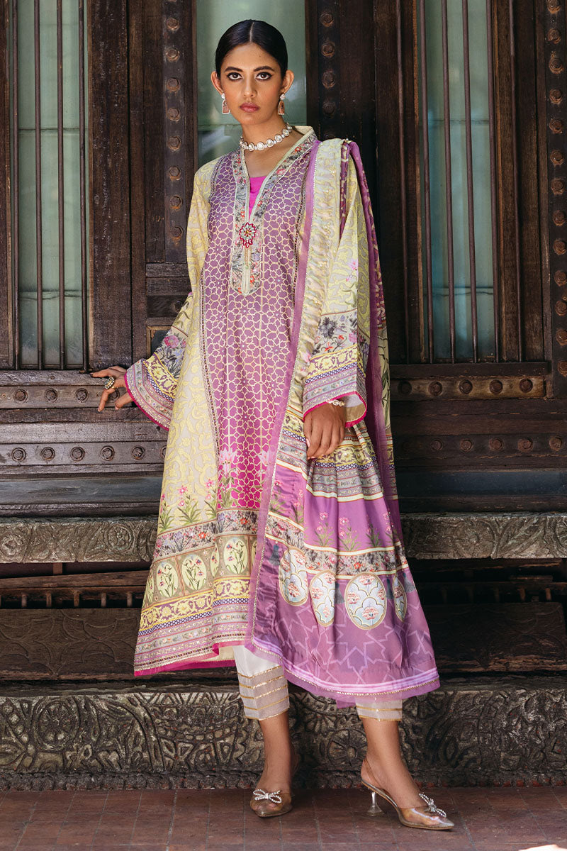 Mushq | Nirvana Silk Edit |  Mauveine - Designer Dress with Intricate embroidery and embellishments. Shop elegent wedding dress at Maria Faisal.
