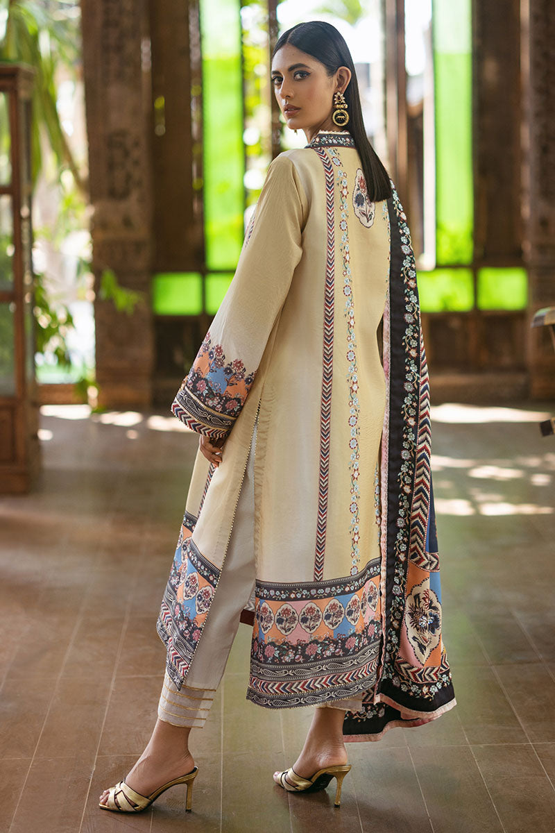 Mushq | Nirvana Silk Edit |  Taupe - Designer Dress with Intricate embroidery and embellishments. Shop elegent wedding dress at Maria Faisal.