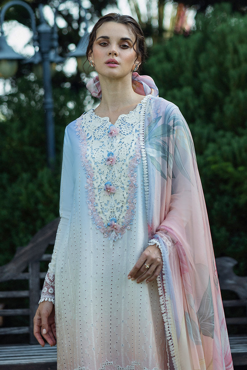 Mushq | Solace Ombre Chikankari | Purezza by Maria Faisal - Registered Vendor of : Mushq - type : Ladies Clothes - 100% original wedding dresses