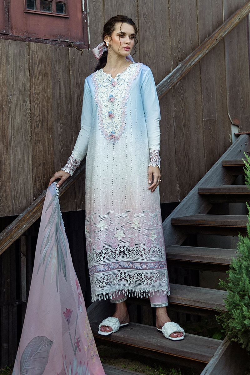 Mushq | Solace Ombre Chikankari | Purezza by Maria Faisal - Registered Vendor of : Mushq - type : Ladies Clothes - 100% original wedding dresses