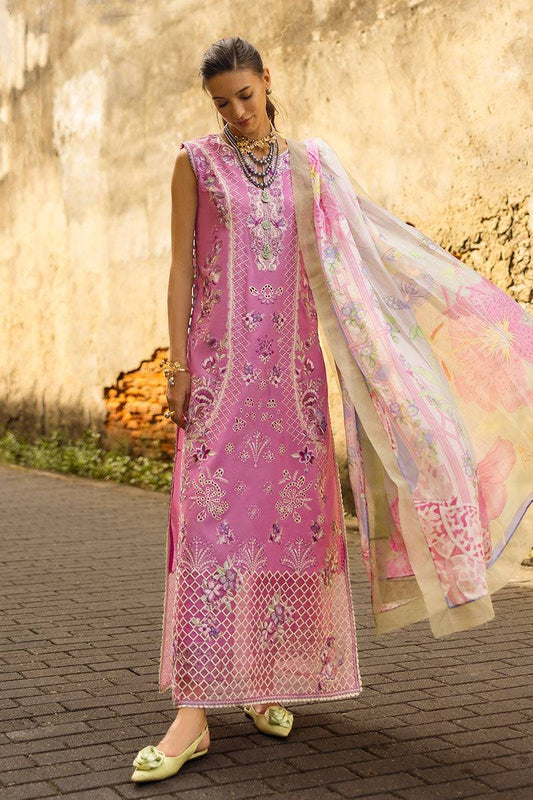 Mushq | Manaram Luxury Lawn 25 | Timeless Wave by Maria Faisal - Registered Vendor of : Mushq - type : Ladies Clothes - 100% original wedding dresses