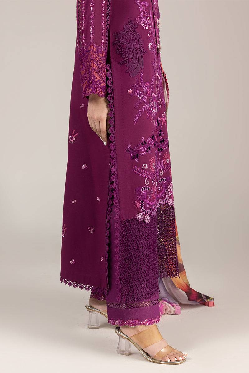 Mushq | Manaram Luxury Lawn 25 | Eternal Beat by Maria Faisal - Registered Vendor of : Mushq - type : Ladies Clothes - 100% original wedding dresses