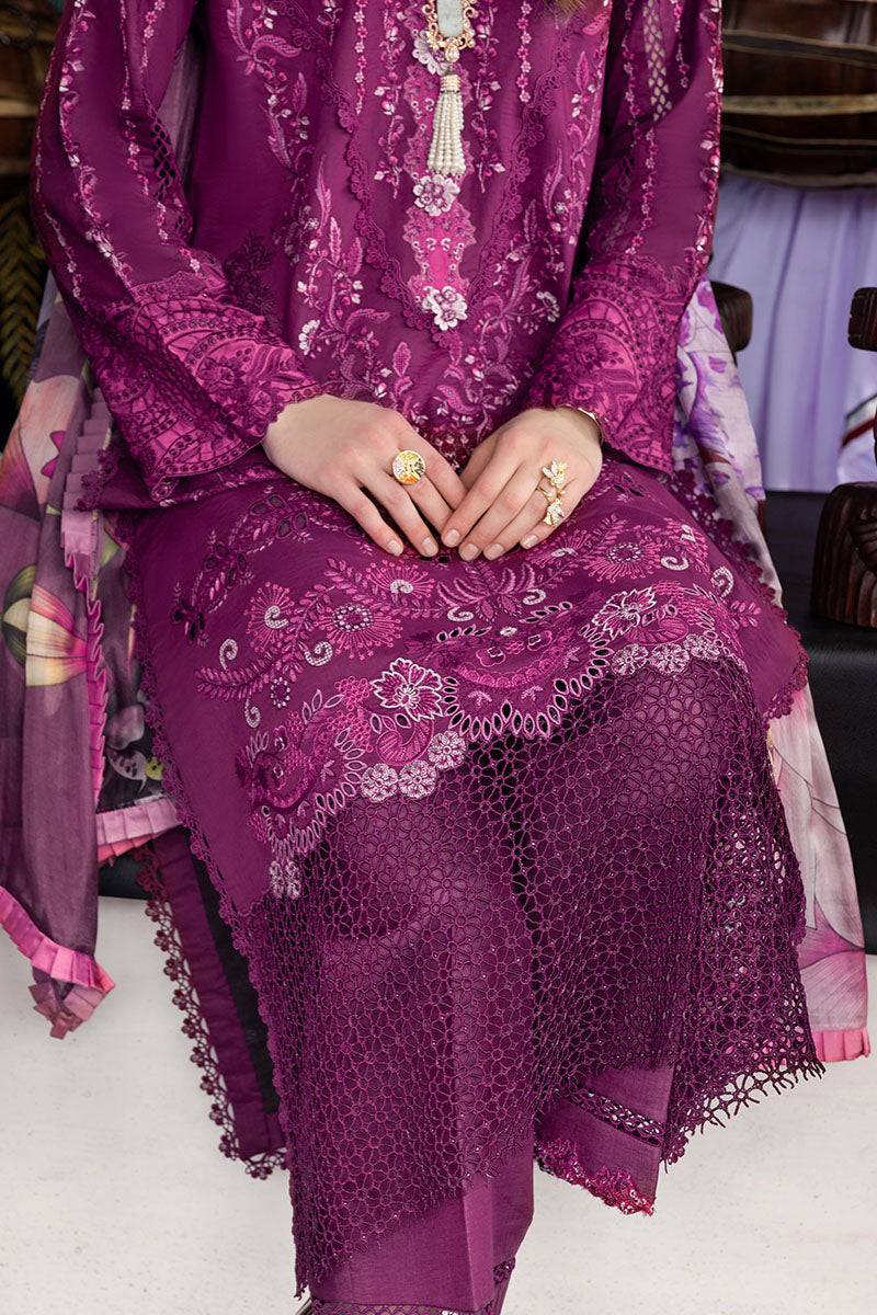 Mushq | Manaram Luxury Lawn 25 | Eternal Beat by Maria Faisal - Registered Vendor of : Mushq - type : Ladies Clothes - 100% original wedding dresses