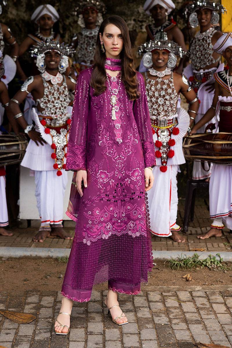 Mushq | Manaram Luxury Lawn 25 | Eternal Beat by Maria Faisal - Registered Vendor of : Mushq - type : Ladies Clothes - 100% original wedding dresses