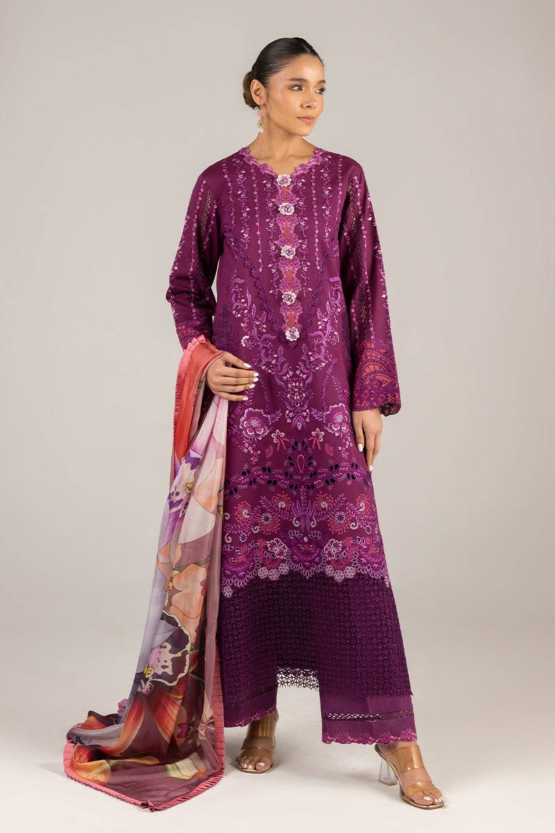 Mushq | Manaram Luxury Lawn 25 | Eternal Beat by Maria Faisal - Registered Vendor of : Mushq - type : Ladies Clothes - 100% original wedding dresses