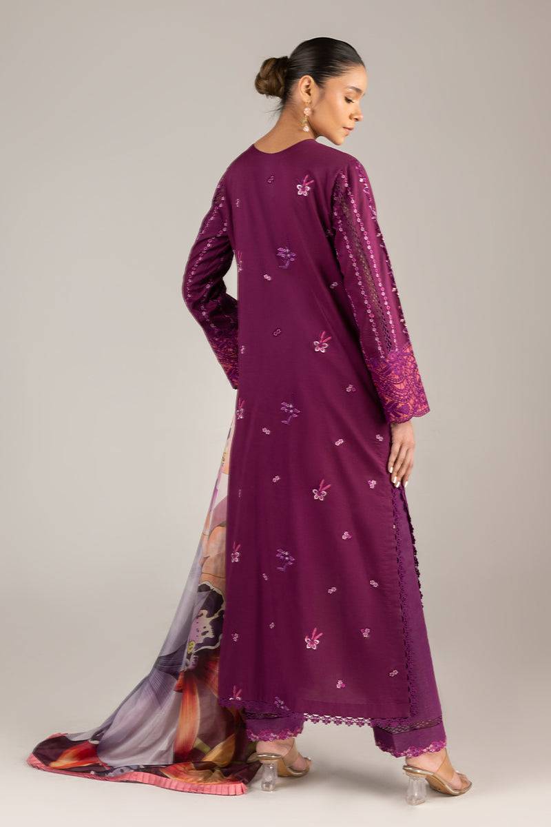 Mushq | Manaram Luxury Lawn 25 | Eternal Beat by Maria Faisal - Registered Vendor of : Mushq - type : Ladies Clothes - 100% original wedding dresses