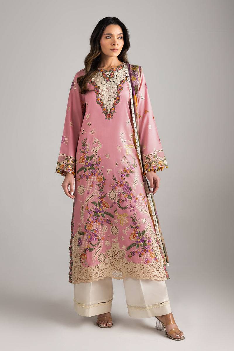 Mushq | Manaram Luxury Lawn 25 | Twinkling Tempos by Maria Faisal - Registered Vendor of : Mushq - type : Ladies Clothes - 100% original wedding dresses