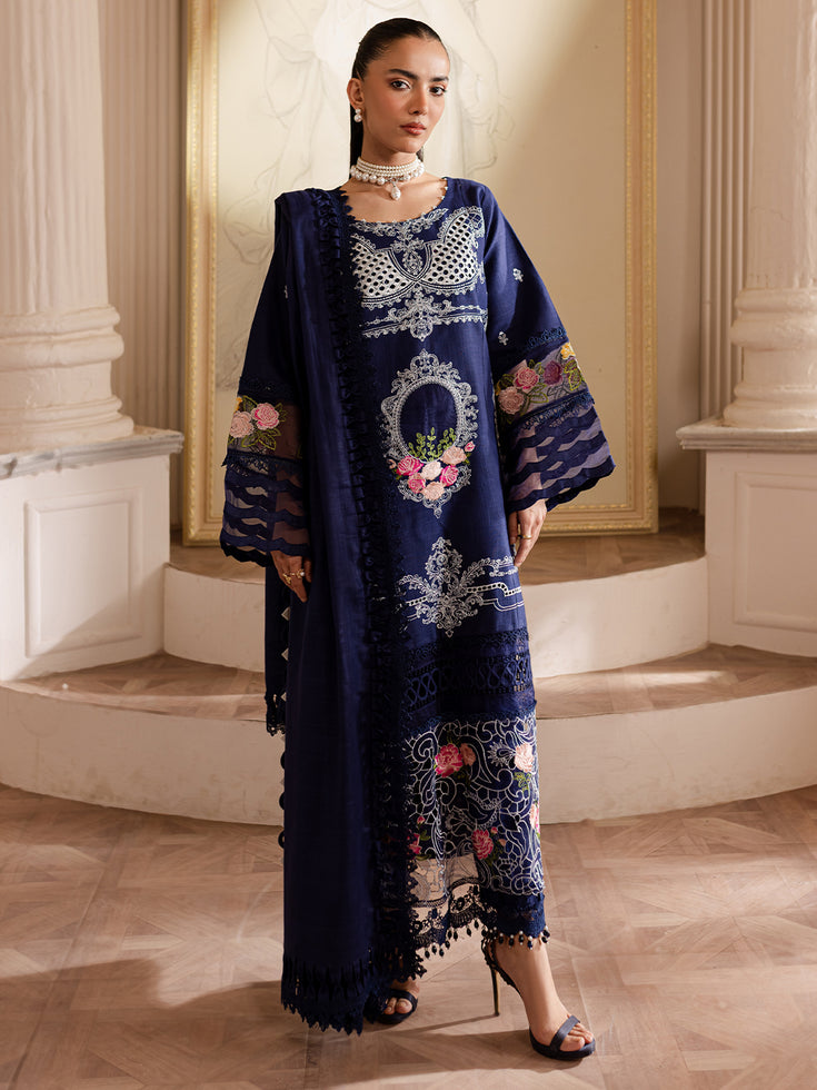 Parishay | Mira Winter | MW-03 | 3 PC Khaddar - Designer Dress with Intricate embroidery and embellishments. Shop elegent wedding dress at Maria Faisal.
