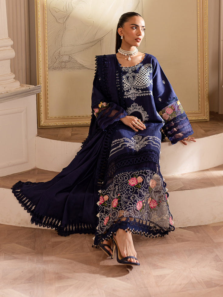 Parishay | Mira Winter | MW-03 | 3 PC Khaddar - Designer Dress with Intricate embroidery and embellishments. Shop elegent wedding dress at Maria Faisal.