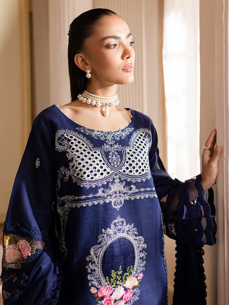 Parishay | Mira Winter | MW-03 | 3 PC Khaddar - Designer Dress with Intricate embroidery and embellishments. Shop elegent wedding dress at Maria Faisal.