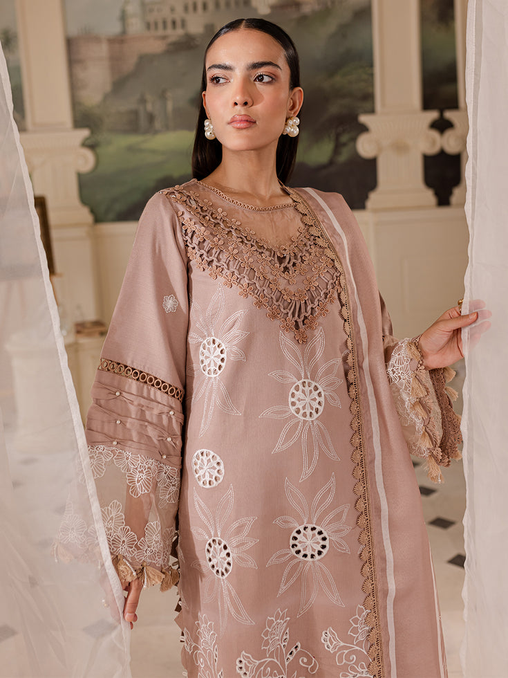 Parishay | Mira Winter | MW-06 | 3 PC Crepe - Designer Dress with Intricate embroidery and embellishments. Shop elegent wedding dress at Maria Faisal.