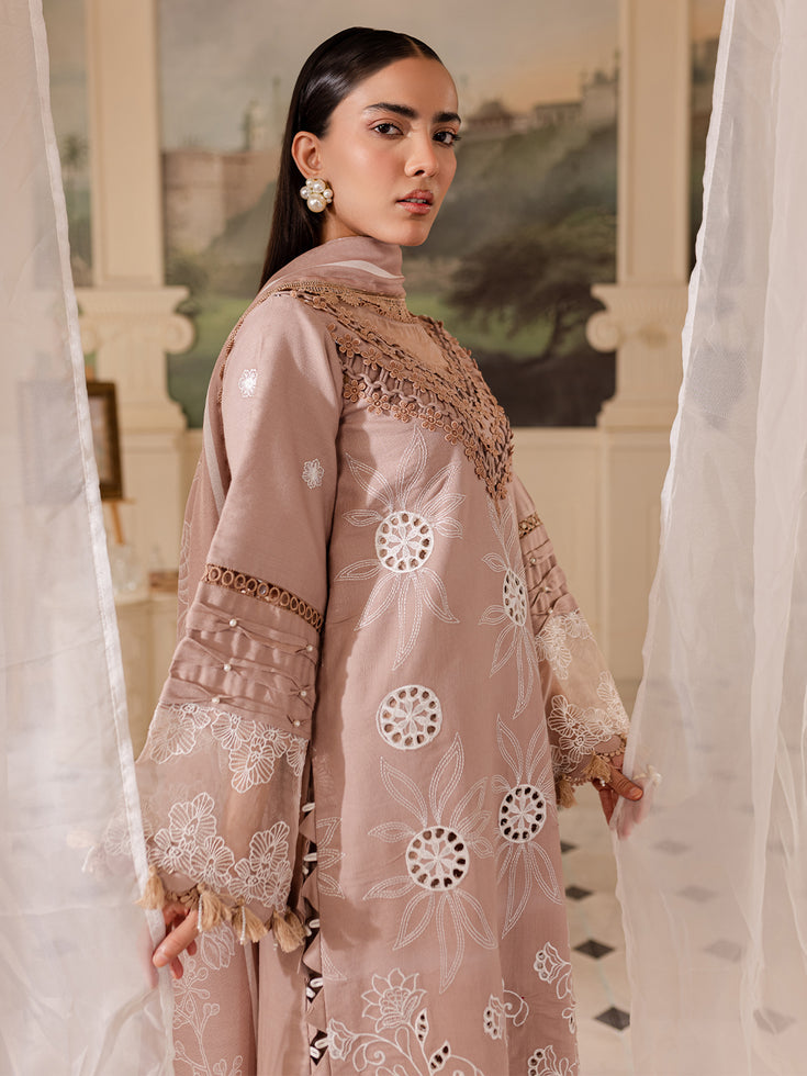 Parishay | Mira Winter | MW-06 | 3 PC Crepe - Designer Dress with Intricate embroidery and embellishments. Shop elegent wedding dress at Maria Faisal.