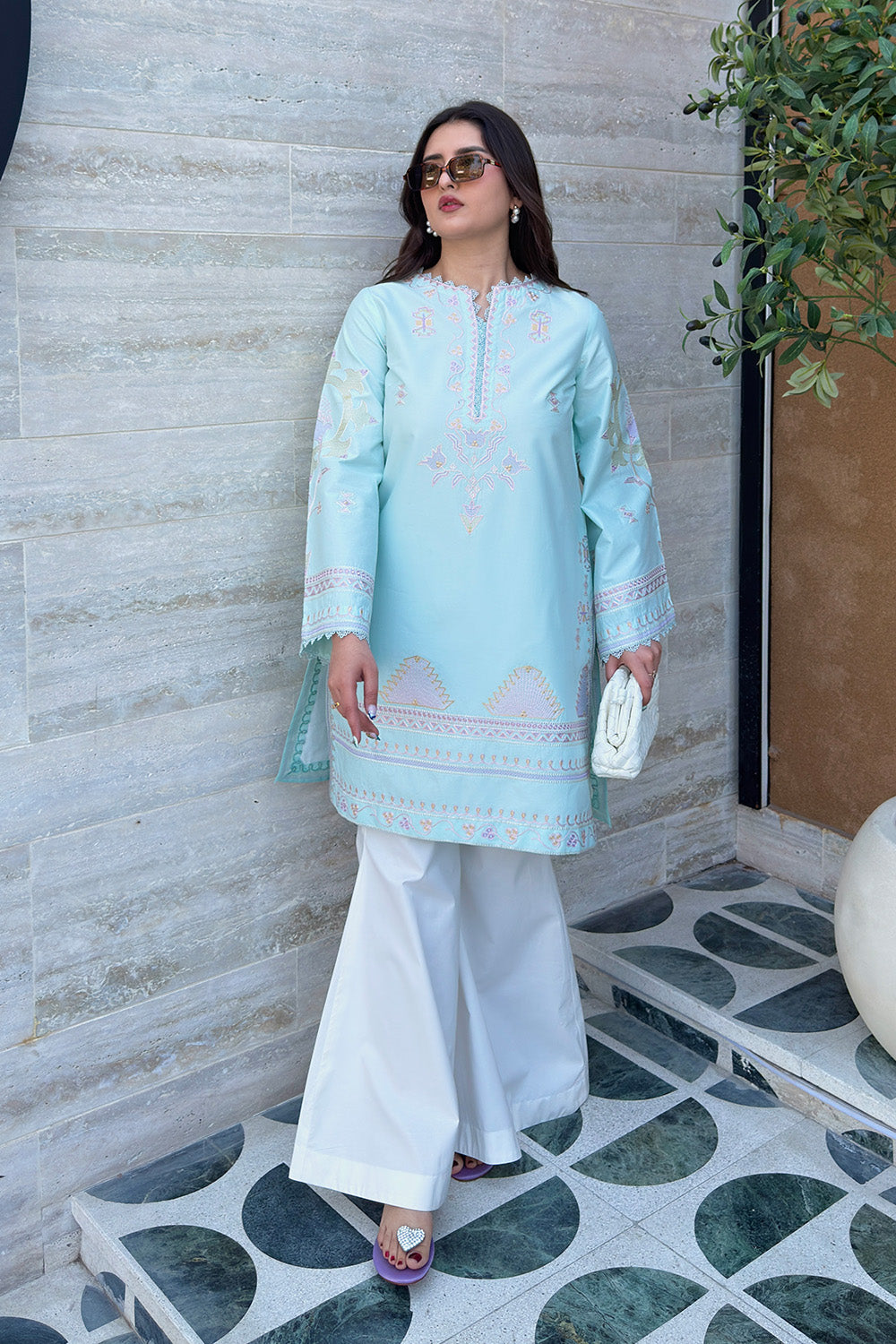 Maryum N Maria | Everywear Casuals | INARA - MWS6208 - Casual Dress - available at Maria Faisal in UK and USA.