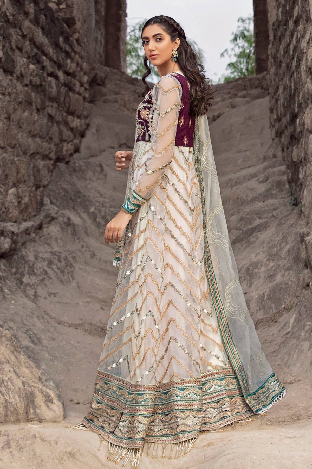 Motifz | Luxury Formal | 2768-PEARL by Maria Faisal - Registered Vendor of : Motifz - type : Ladies Clothes - 100% original wedding dresses