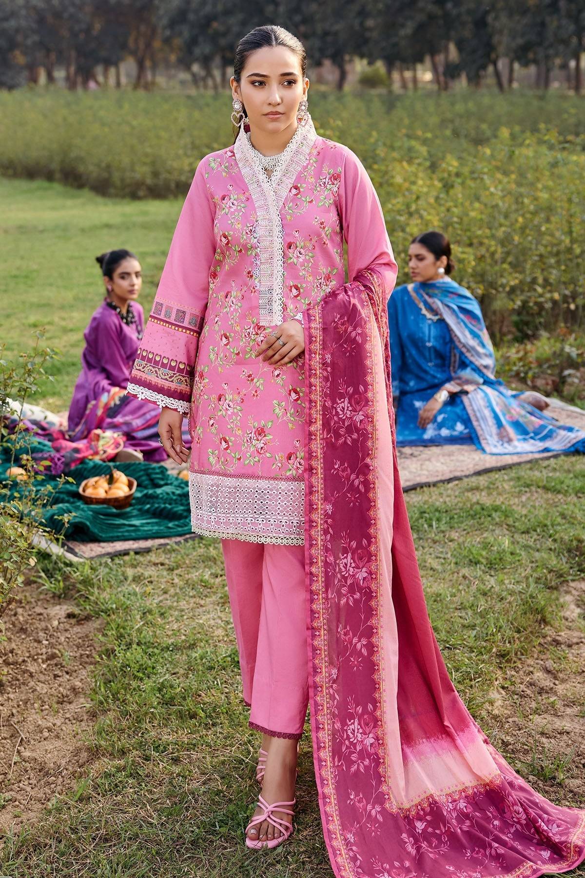 Motifz | Umang Lawn | 3552-BEYZA by Maria Faisal - Registered Vendor of : Motifz - type : Ladies Clothes - 100% original wedding dresses