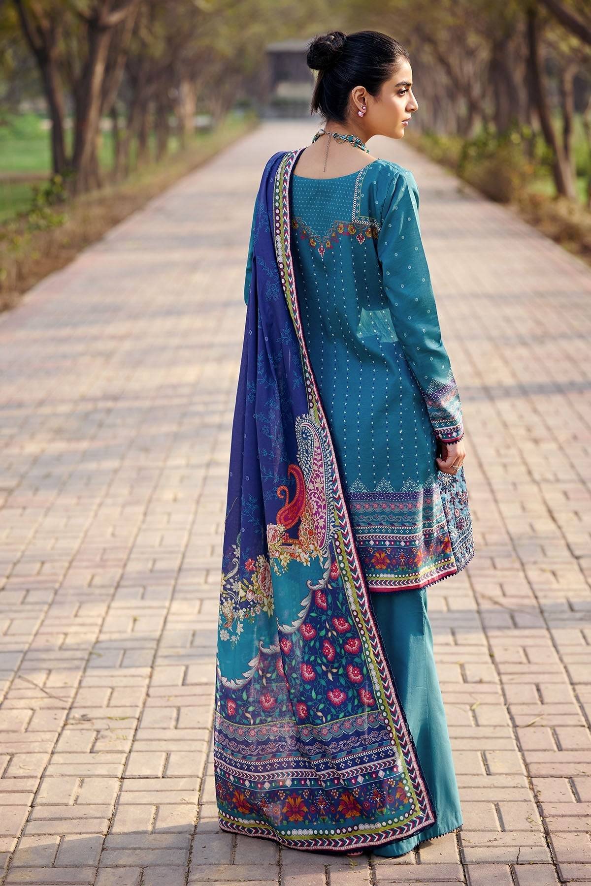 Motifz | Umang Lawn | 3556-SENA by Maria Faisal - Registered Vendor of : Motifz - type : Ladies Clothes - 100% original wedding dresses