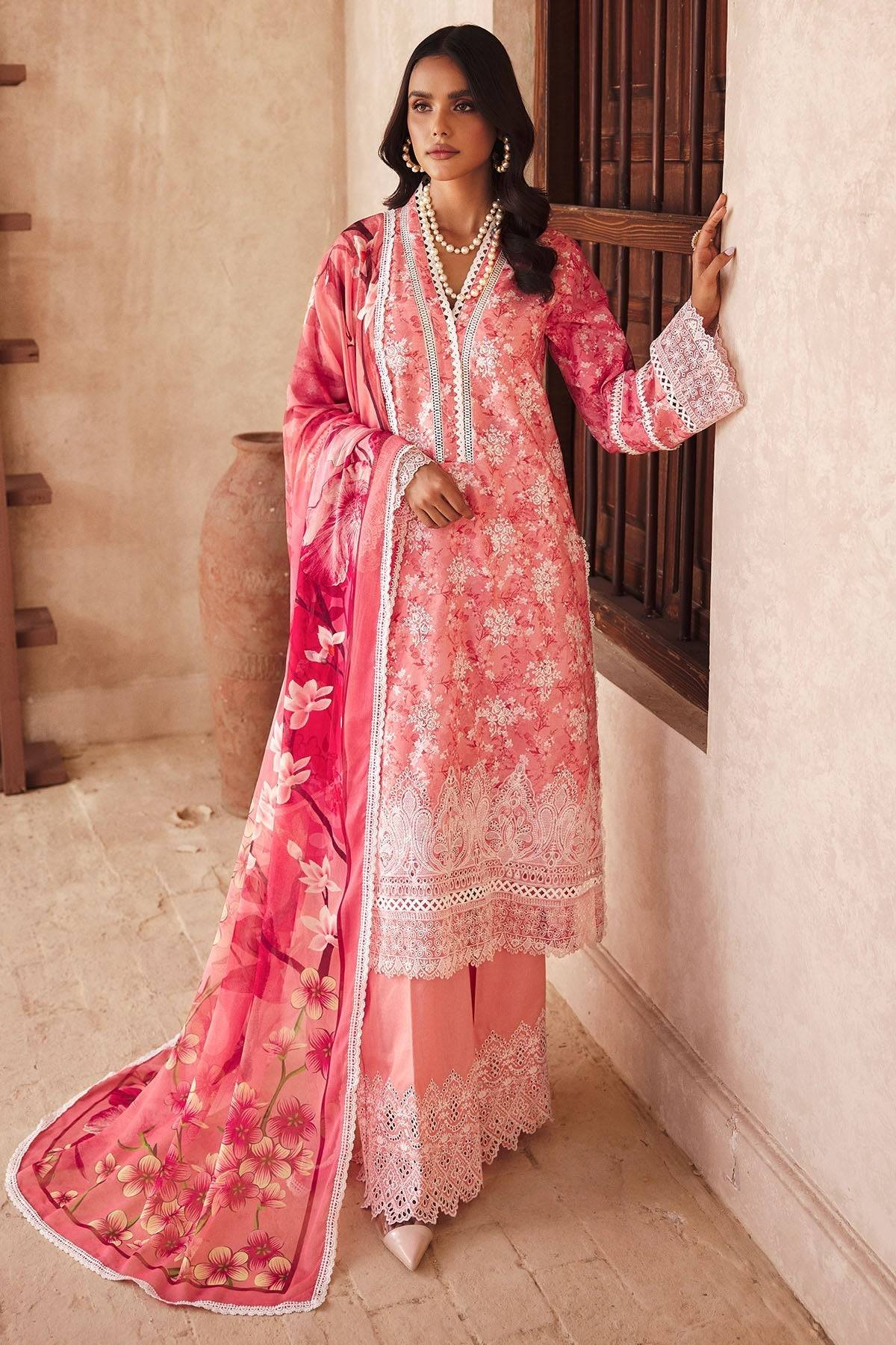 Motifz | Premium Lawn 25 | 3735-MAYA by Maria Faisal - Registered Vendor of : Motifz - type : Ladies Clothes - 100% original wedding dresses