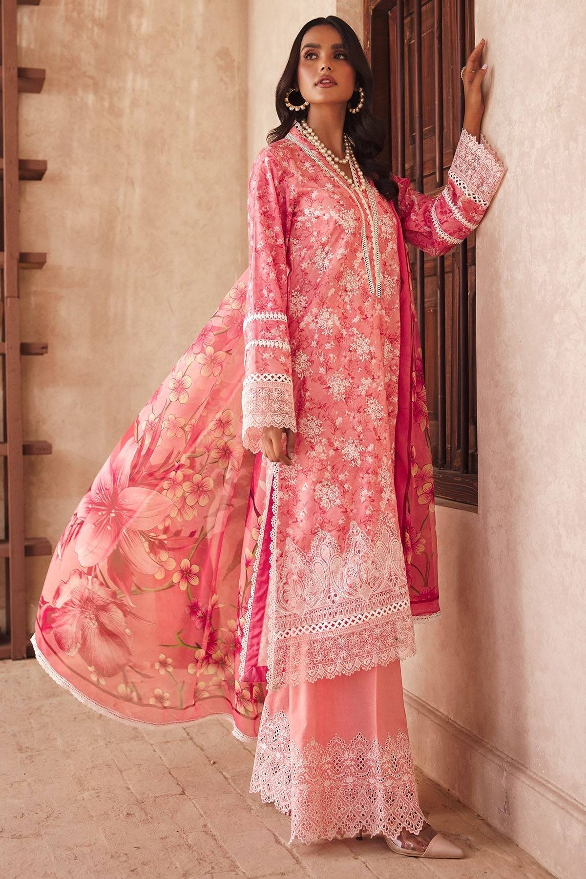 Motifz | Premium Lawn 25 | 3735-MAYA by Maria Faisal - Registered Vendor of : Motifz - type : Ladies Clothes - 100% original wedding dresses