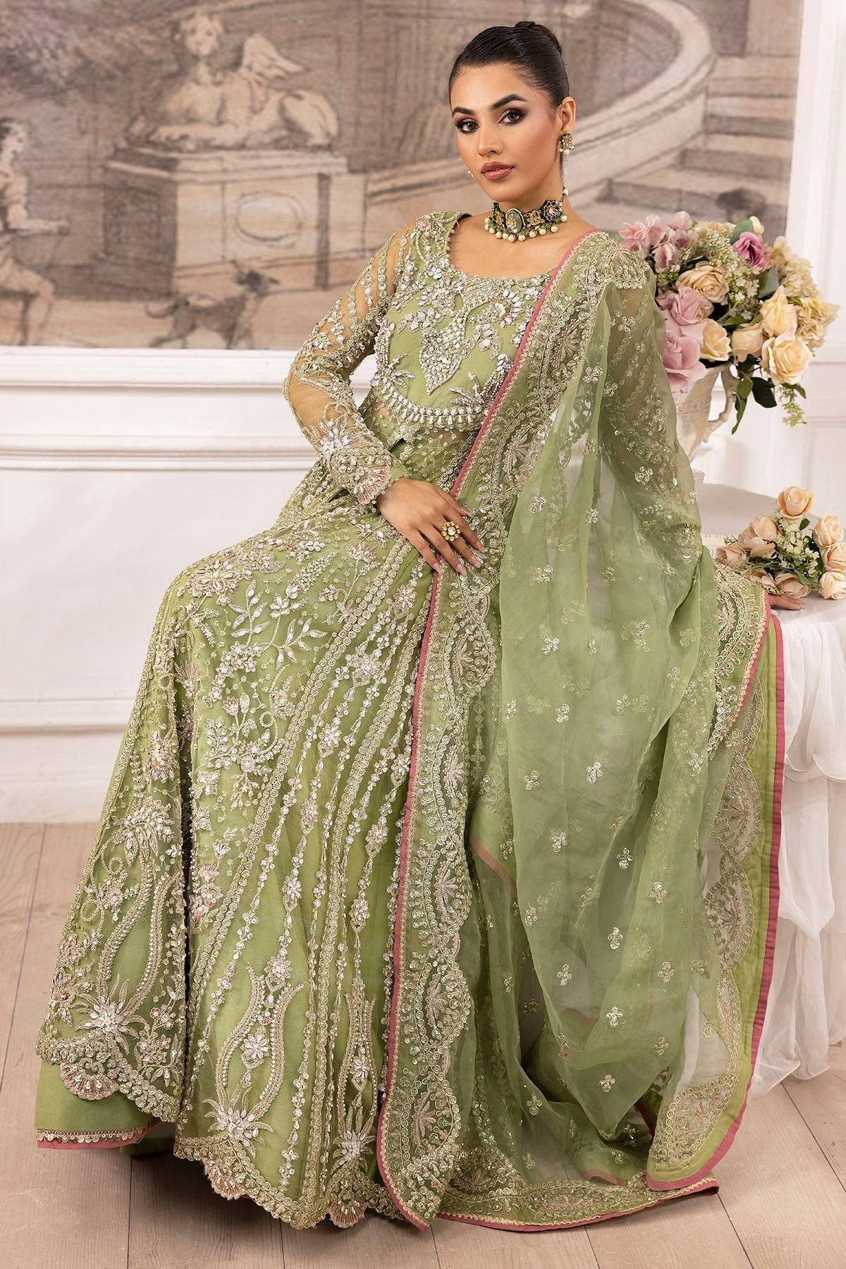 Motifz | Luxury Formal | 4933-IYARA by Maria Faisal - Registered Vendor of : Motifz - type : Ladies Clothes - 100% original wedding dresses