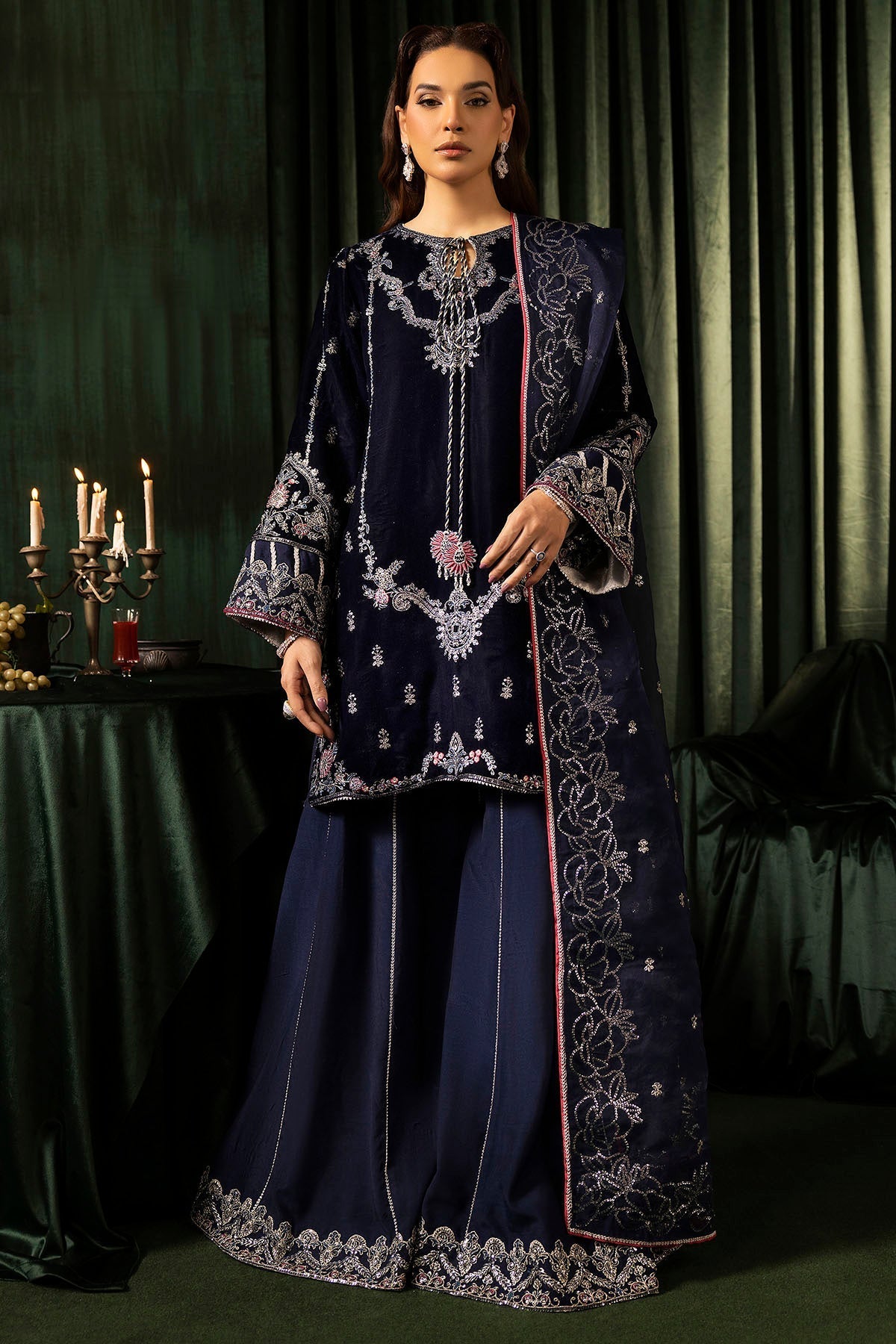 Motifz | Velvet Formals | 5092-AAIRA - Ladies Clothes - Maria Faisal