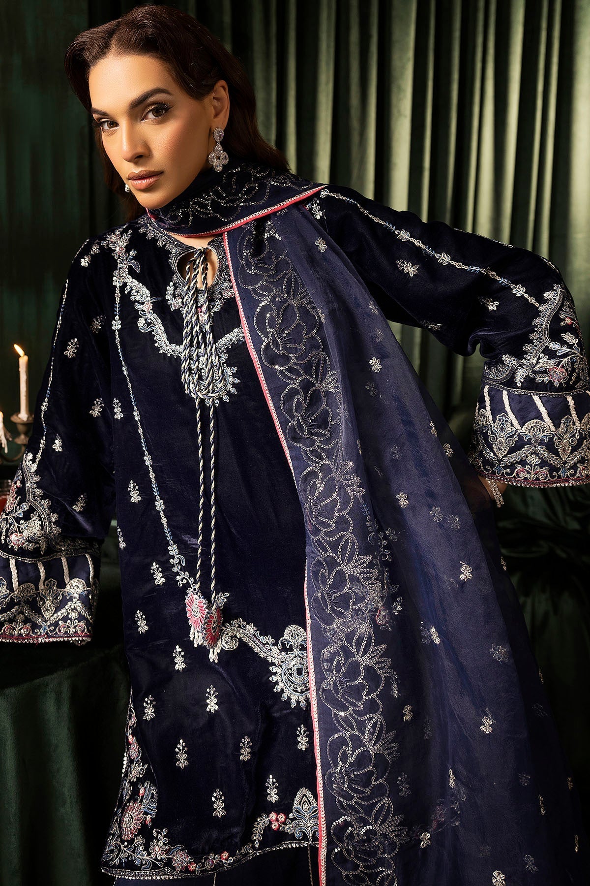Motifz | Velvet Formals | 5092-AAIRA - Ladies Clothes - Maria Faisal