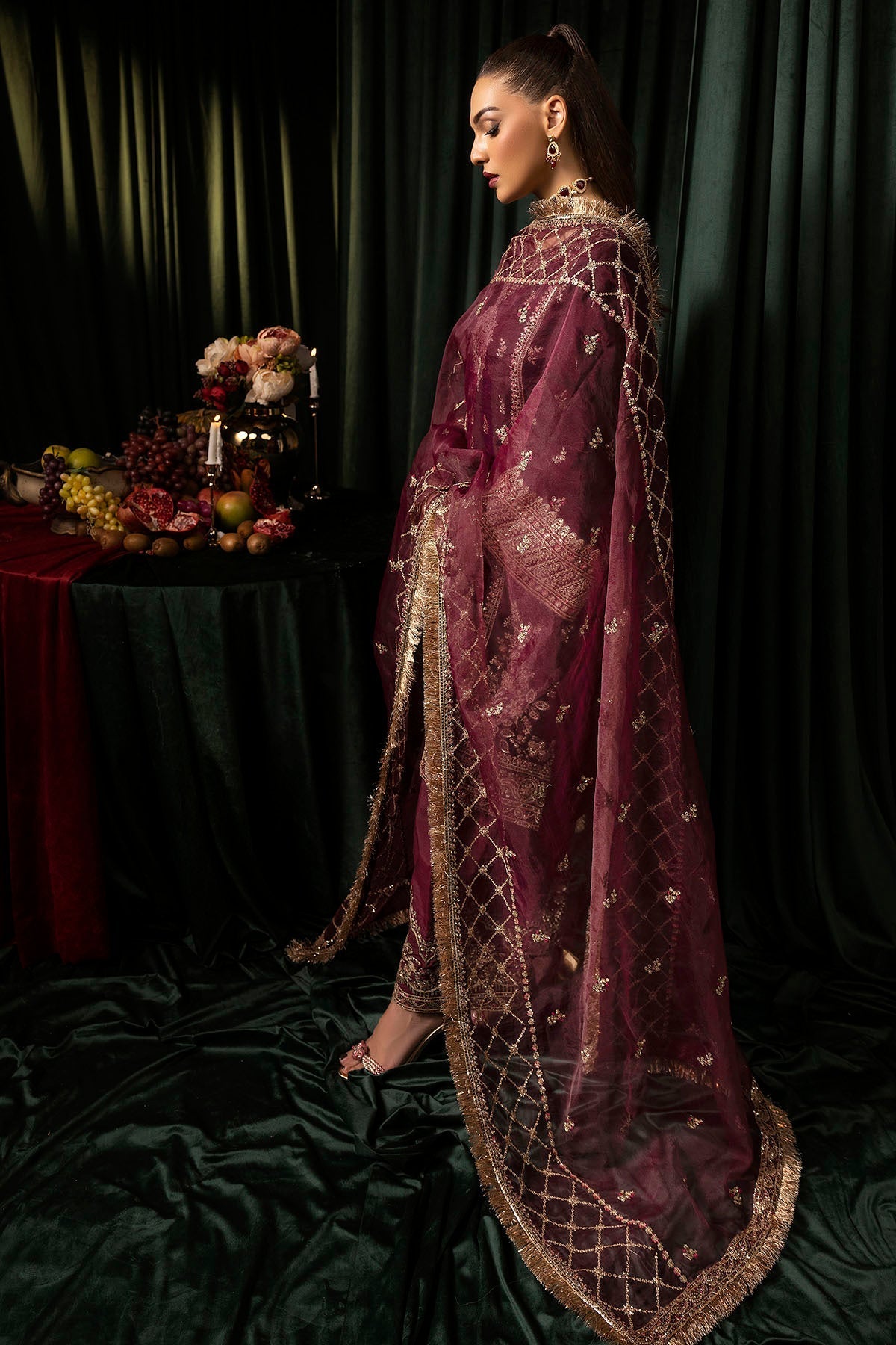 Motifz | Velvet Formals | 5095-MAZNEEN - Ladies Clothes - Maria Faisal