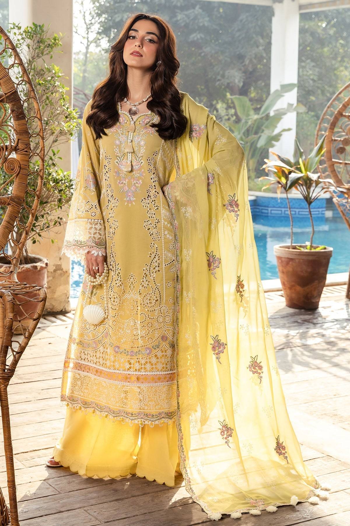 Motifz | Premium Lawn 25 | 5307-NICOLE by Maria Faisal - Registered Vendor of : Motifz - type : Ladies Clothes - 100% original wedding dresses