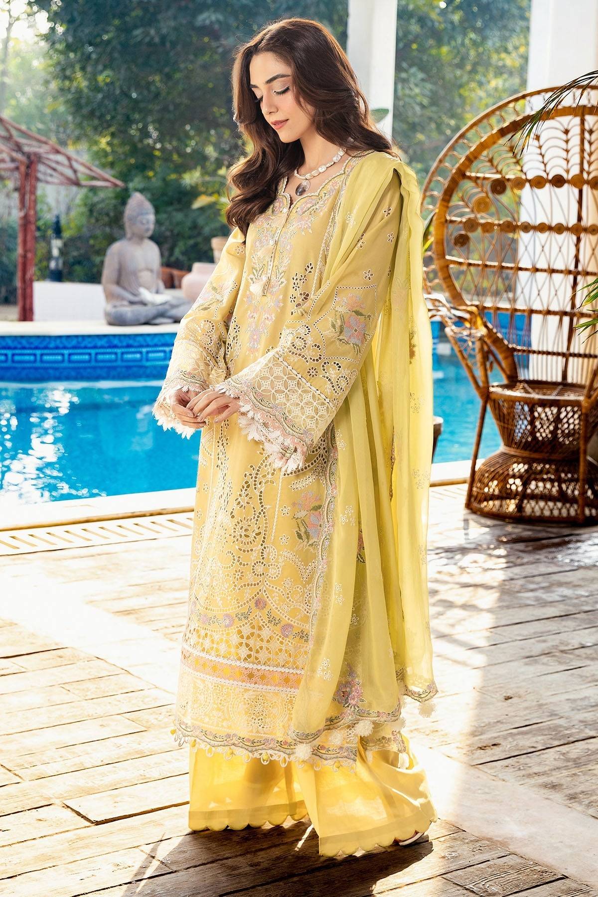 Motifz | Premium Lawn 25 | 5307-NICOLE by Maria Faisal - Registered Vendor of : Motifz - type : Ladies Clothes - 100% original wedding dresses