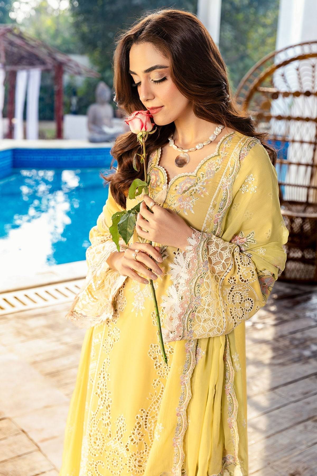 Motifz | Premium Lawn 25 | 5307-NICOLE by Maria Faisal - Registered Vendor of : Motifz - type : Ladies Clothes - 100% original wedding dresses