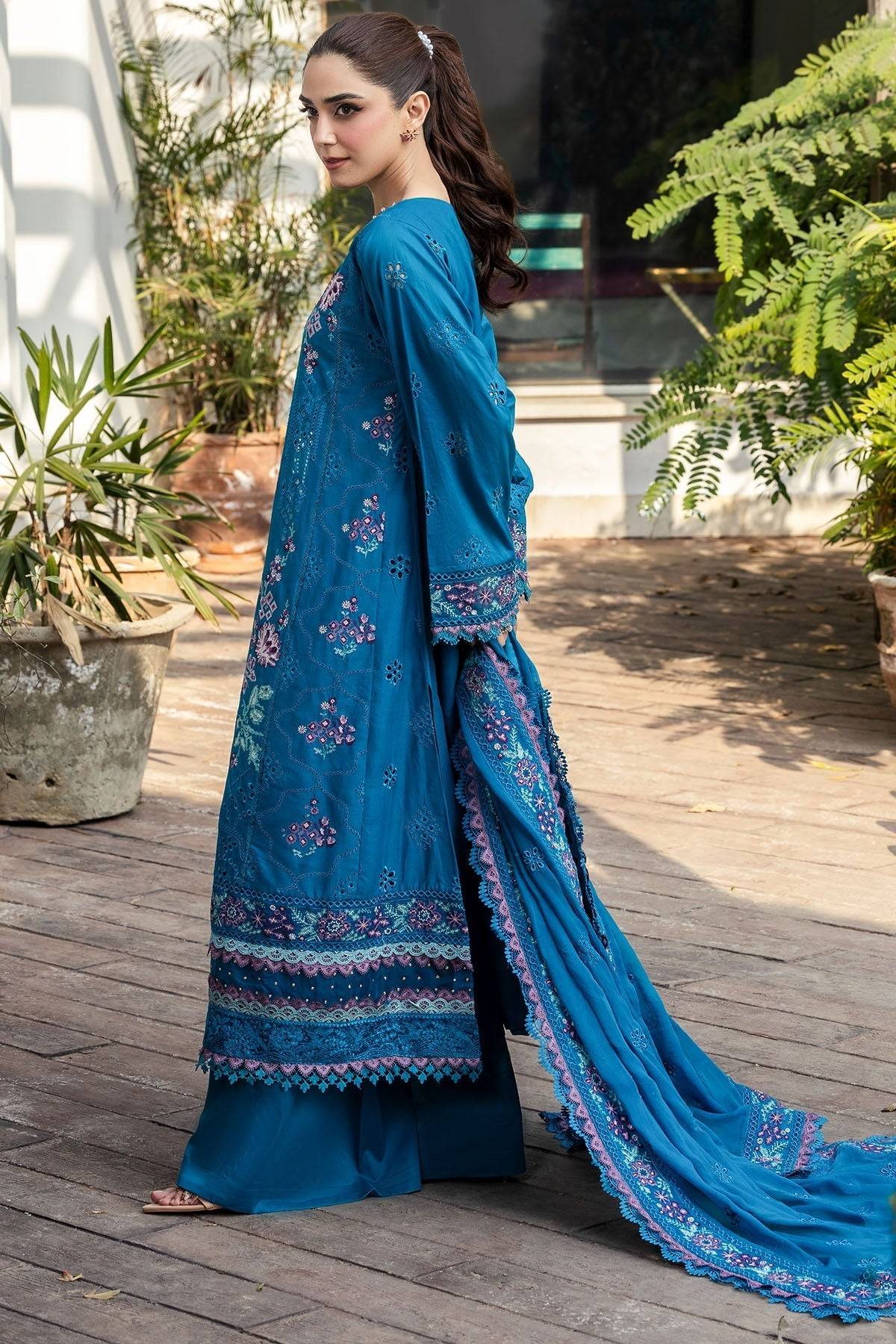 Motifz | Premium Lawn 25 | 5310-MARGO by Maria Faisal - Registered Vendor of : Motifz - type : Ladies Clothes - 100% original wedding dresses