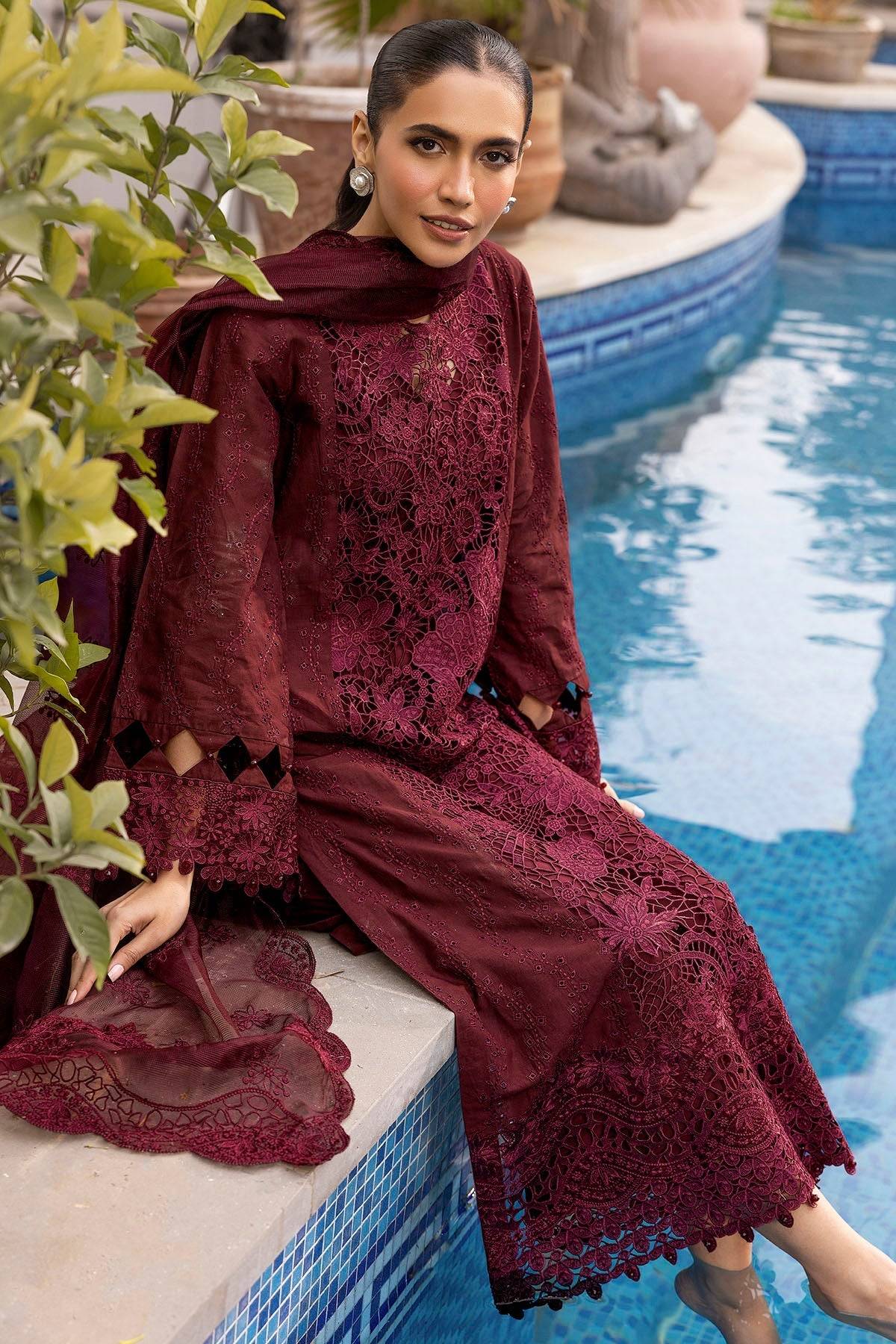 Motifz | Premium Lawn 25 | 5313-SABINE by Maria Faisal - Registered Vendor of : Motifz - type : Ladies Clothes - 100% original wedding dresses