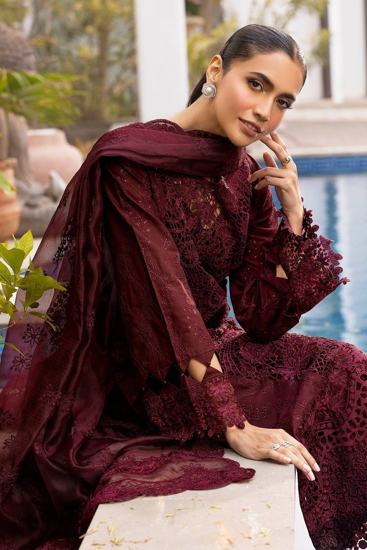 Motifz | Premium Lawn 25 | 5313-SABINE by Maria Faisal - Registered Vendor of : Motifz - type : Ladies Clothes - 100% original wedding dresses