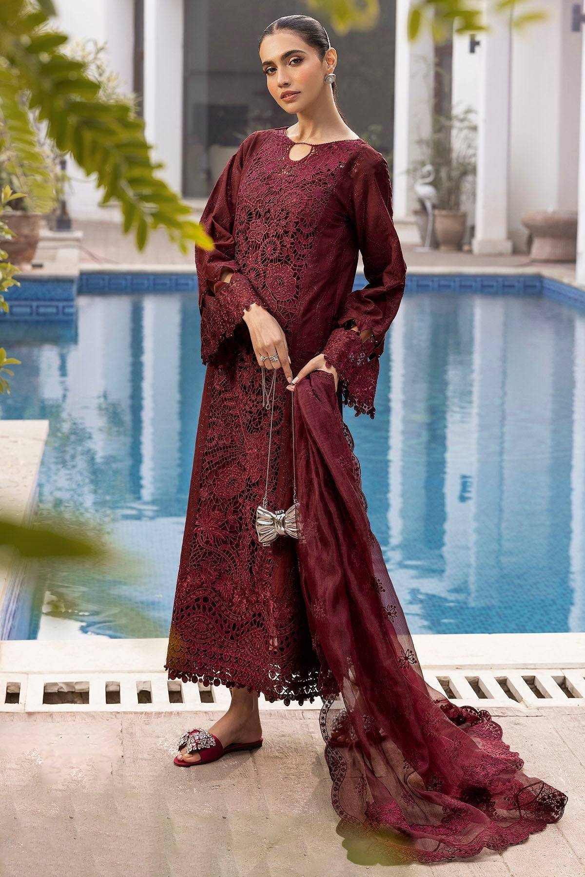 Motifz | Premium Lawn 25 | 5313-SABINE by Maria Faisal - Registered Vendor of : Motifz - type : Ladies Clothes - 100% original wedding dresses