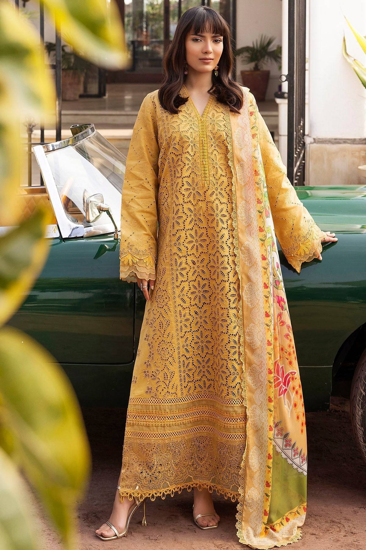 Motifz | Premium Lawn 25 | 5323-GENEVA by Maria Faisal - Registered Vendor of : Motifz - type : Ladies Clothes - 100% original wedding dresses
