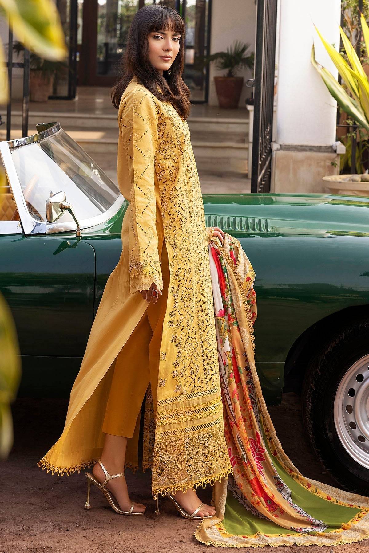 Motifz | Premium Lawn 25 | 5323-GENEVA by Maria Faisal - Registered Vendor of : Motifz - type : Ladies Clothes - 100% original wedding dresses