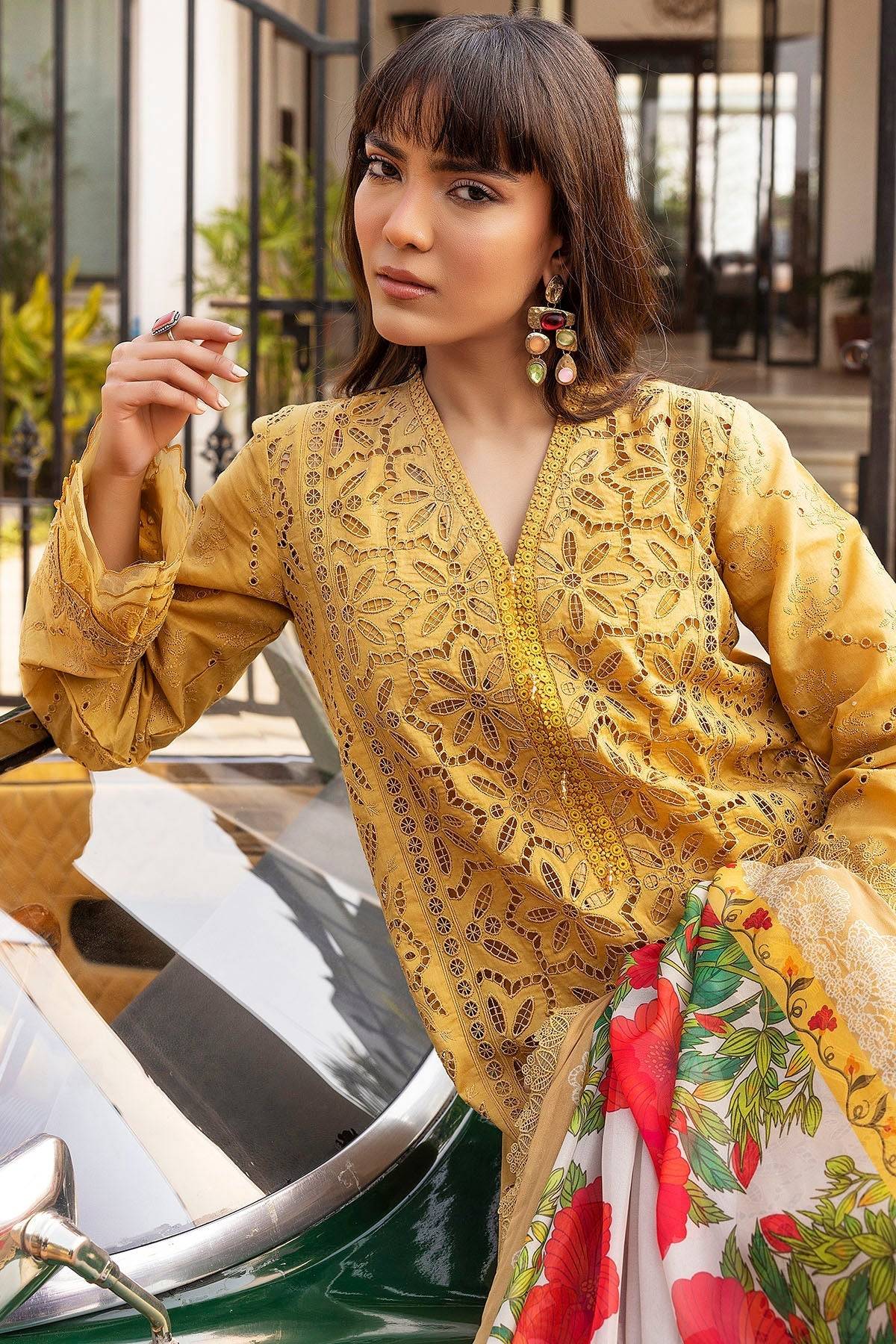 Motifz | Premium Lawn 25 | 5323-GENEVA by Maria Faisal - Registered Vendor of : Motifz - type : Ladies Clothes - 100% original wedding dresses