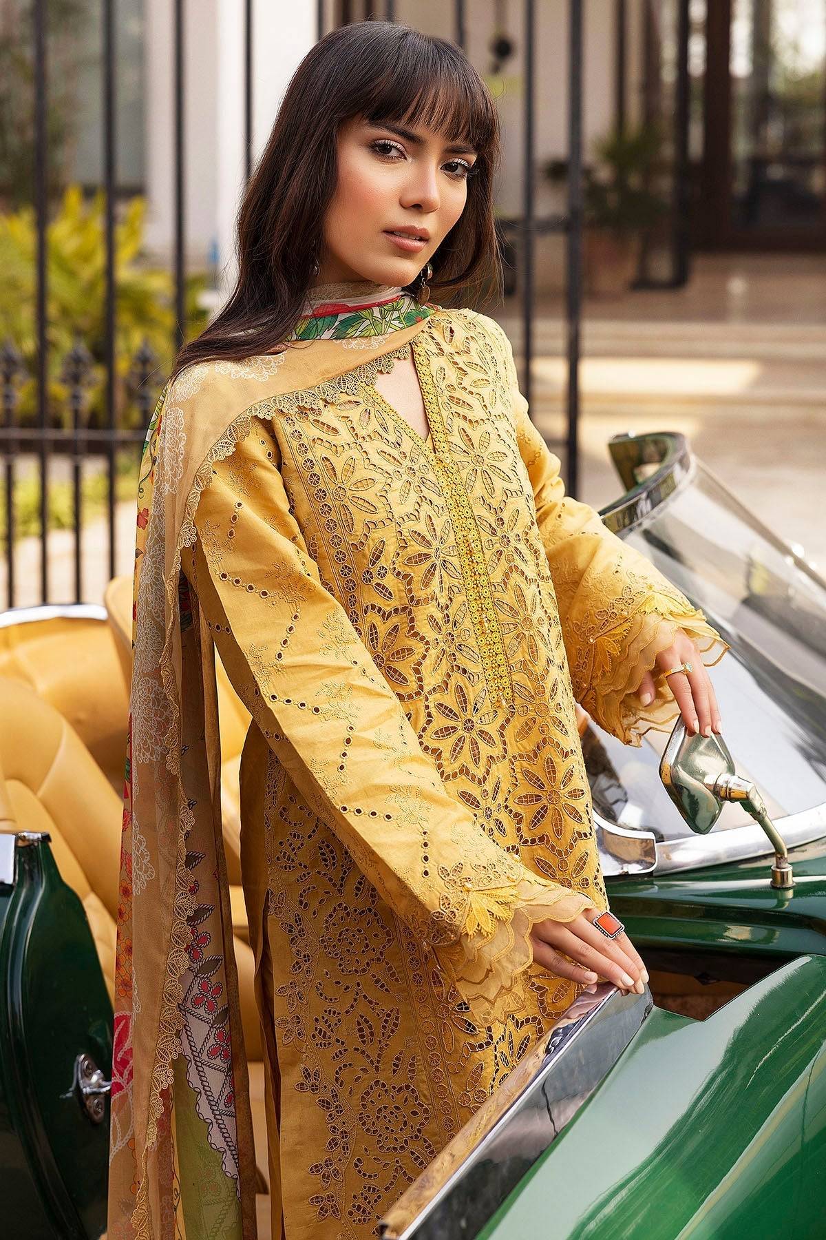 Motifz | Premium Lawn 25 | 5323-GENEVA by Maria Faisal - Registered Vendor of : Motifz - type : Ladies Clothes - 100% original wedding dresses