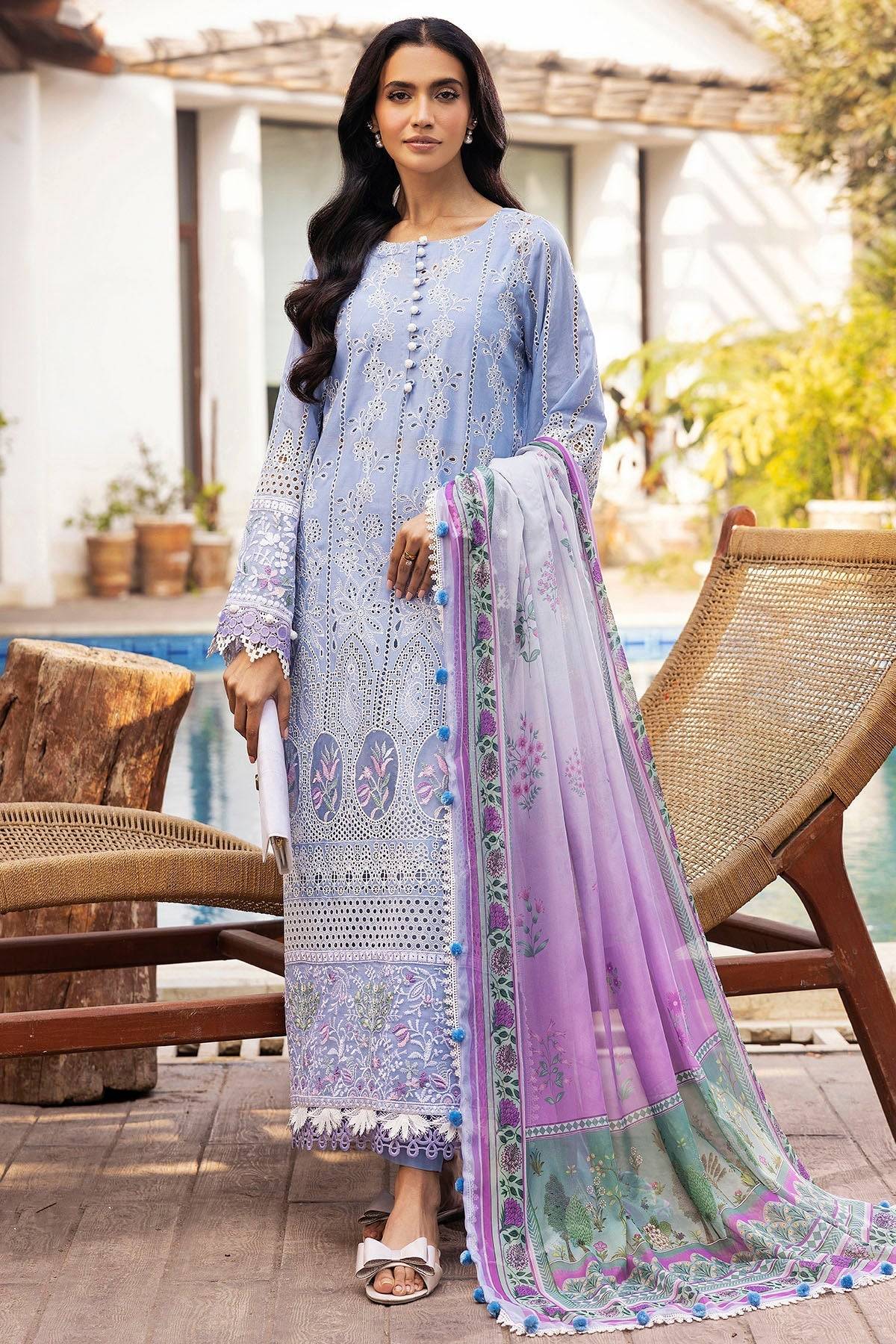 Motifz | Premium Lawn 25 | 5325-MAELYS by Maria Faisal - Registered Vendor of : Motifz - type : Ladies Clothes - 100% original wedding dresses