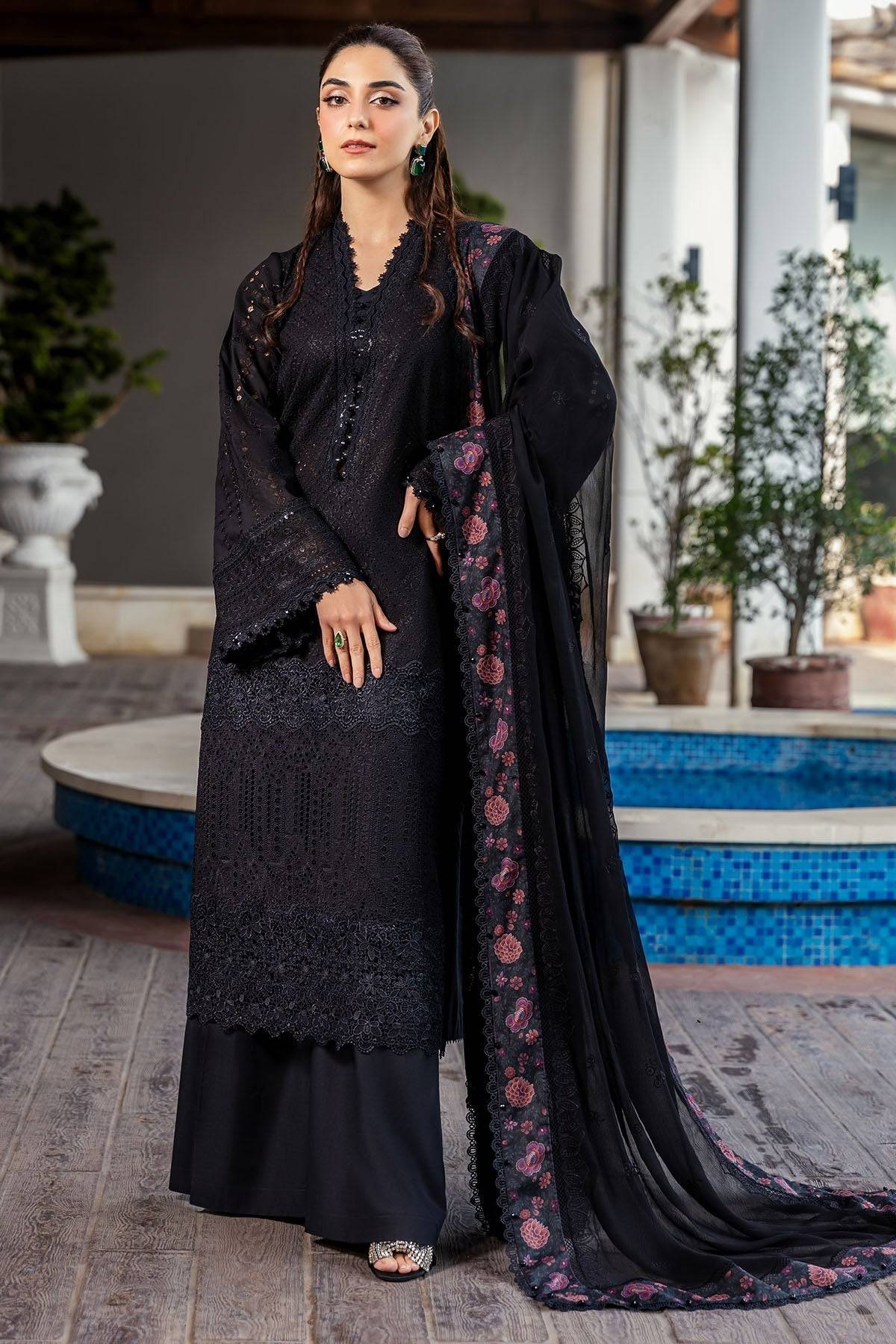Motifz | Premium Lawn 25 | 5326-COURTNEY by Maria Faisal - Registered Vendor of : Motifz - type : Ladies Clothes - 100% original wedding dresses