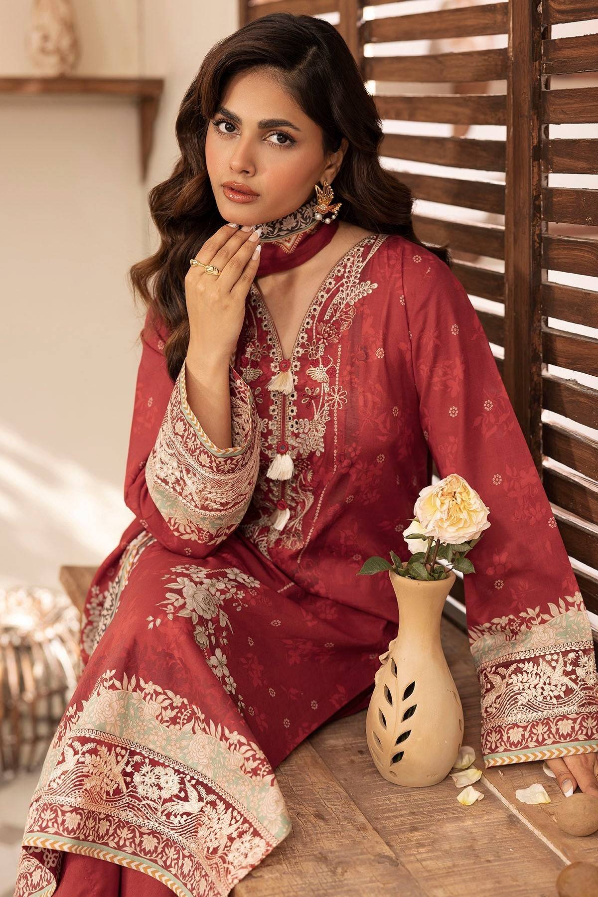 Motifz | Umang Lawn | 5412-EMINE by Maria Faisal - Registered Vendor of : Motifz - type : Ladies Clothes - 100% original wedding dresses
