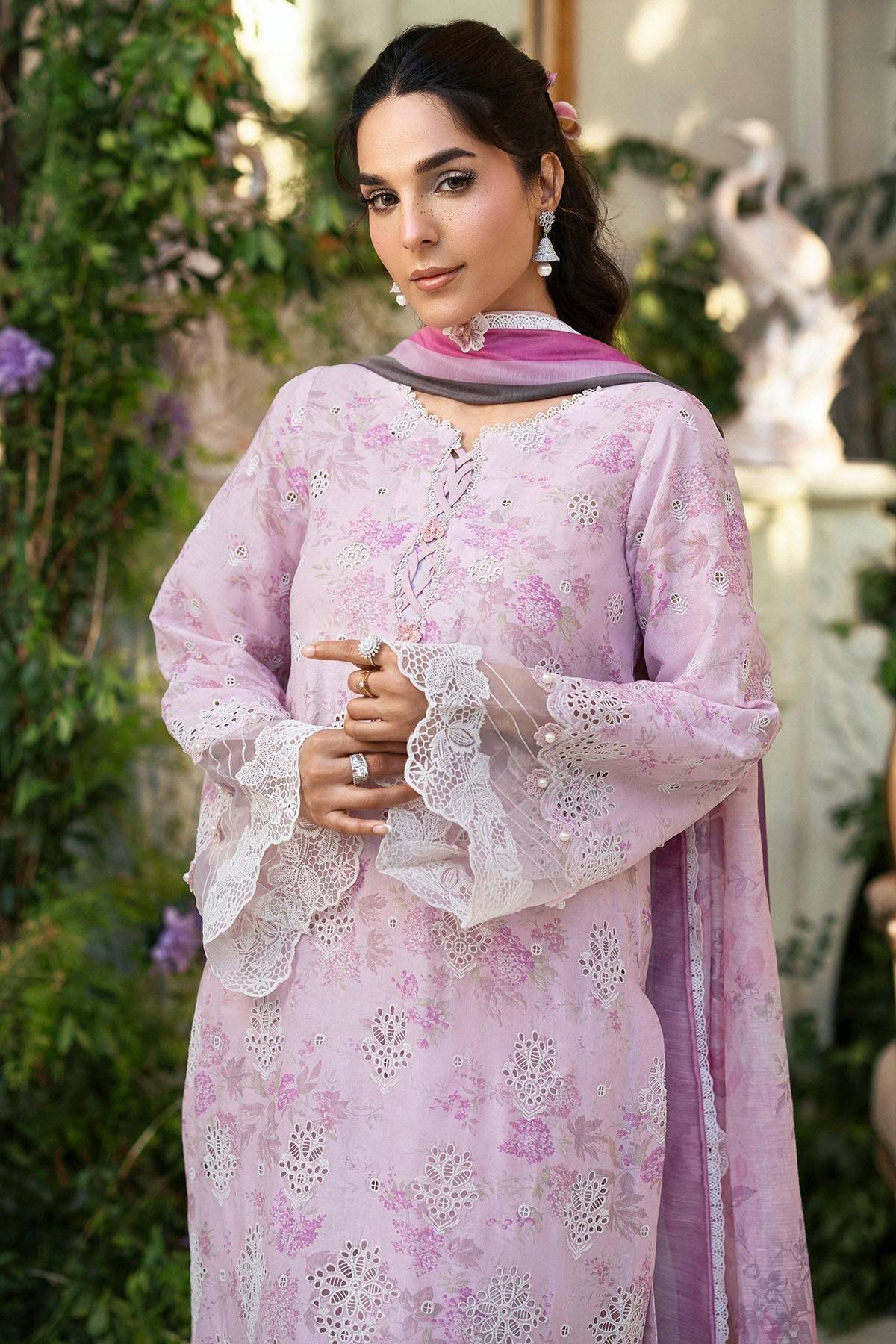 Motifz | Premium Lawn 25 | 5428-ASTER by Maria Faisal - Registered Vendor of : Motifz - type : Ladies Clothes - 100% original wedding dresses