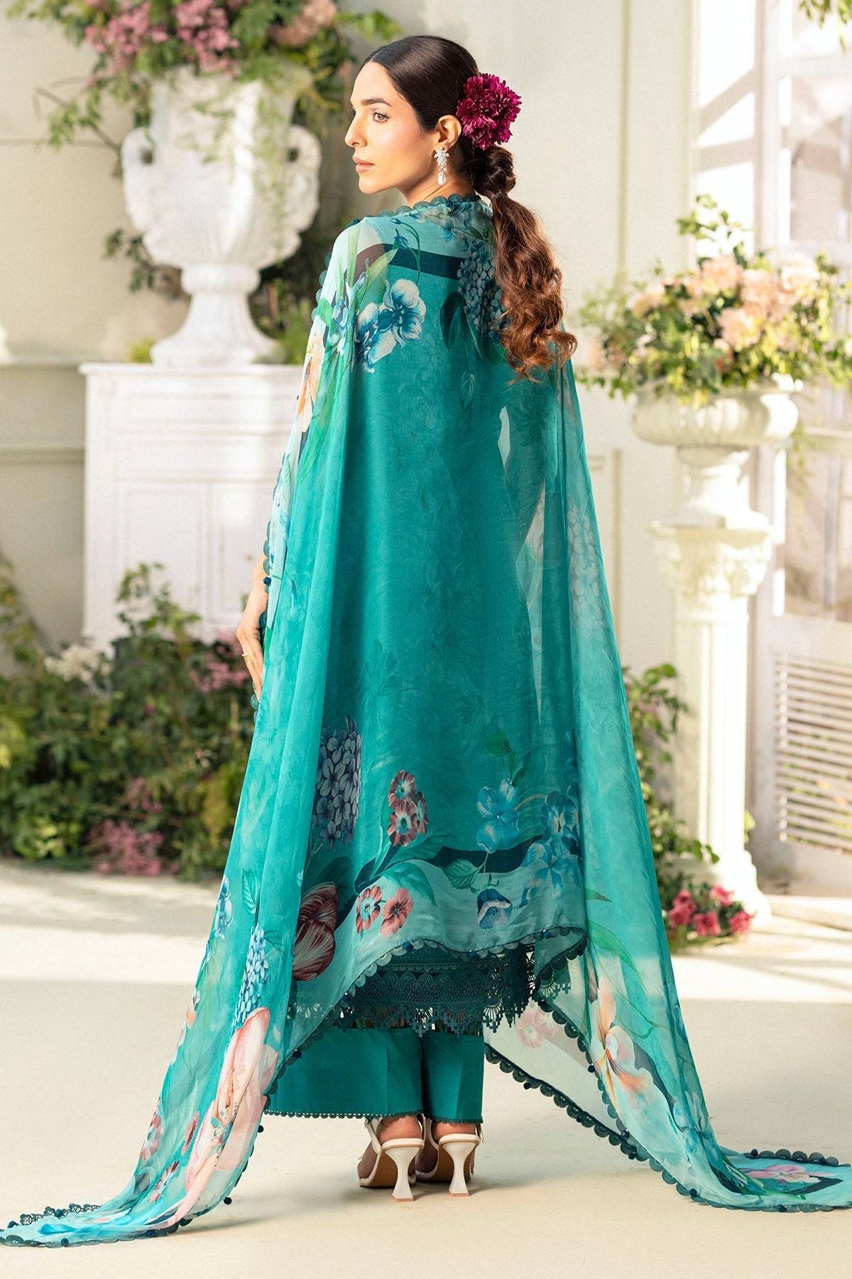 Motifz | Premium Lawn 25 | 5432-MARIGOLD by Maria Faisal - Registered Vendor of : Motifz - type : Ladies Clothes - 100% original wedding dresses